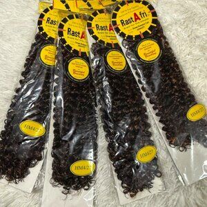 Set of 4 RastAfri Dream Romance Curl Braiding Hair Synthetic Color HM4/27